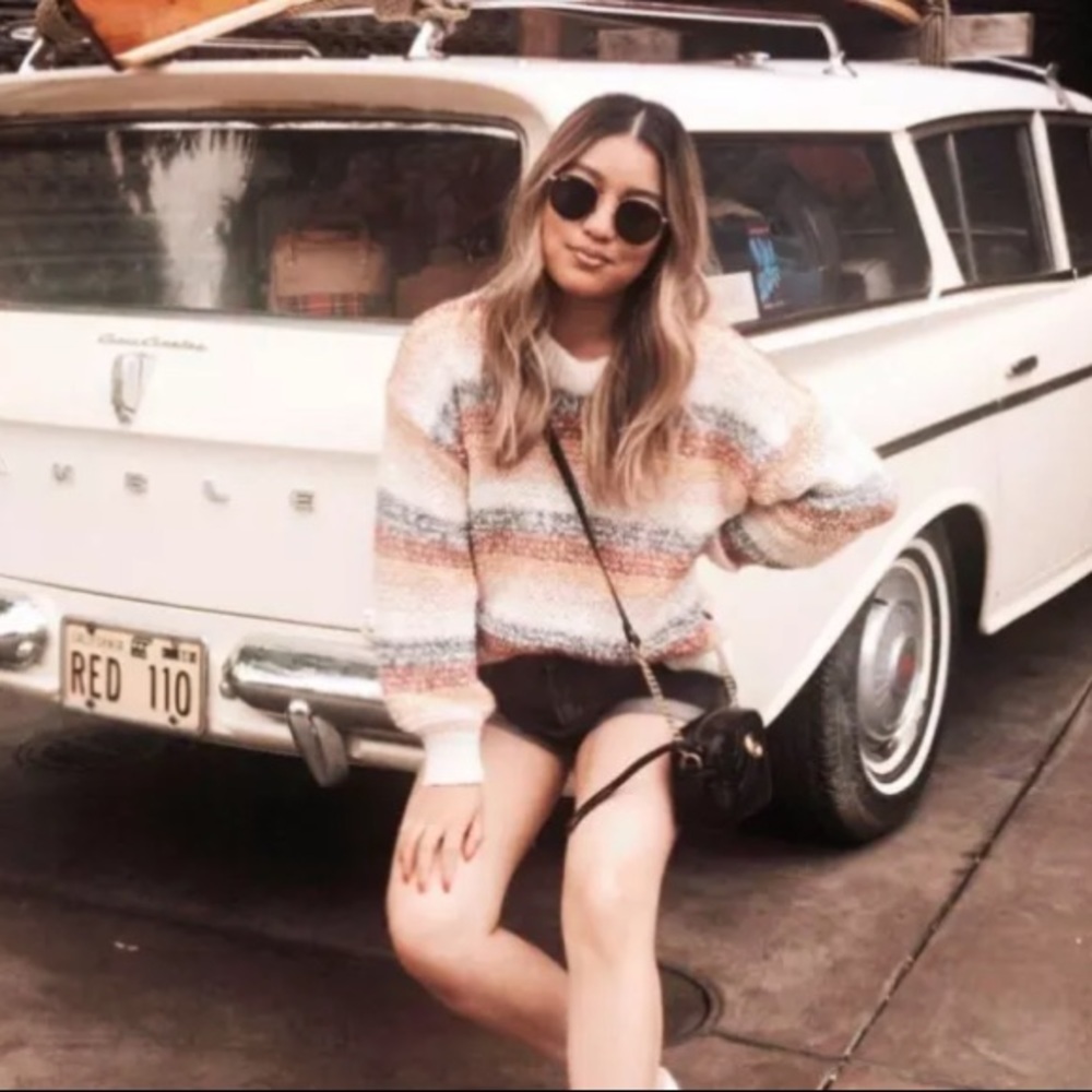 Madewell Baez Pullover Striped Sweater Size Small - Picture 12 of 14